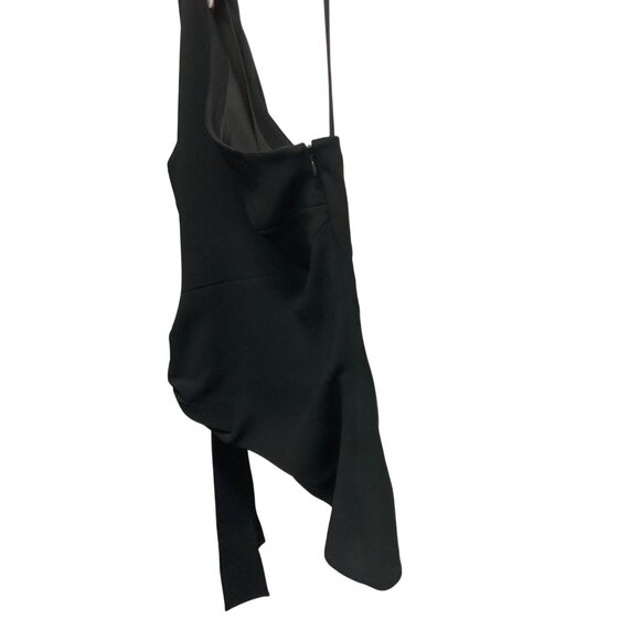 Cinq À Sept Leah Black Asymmetric Top - Picture 7 of 7